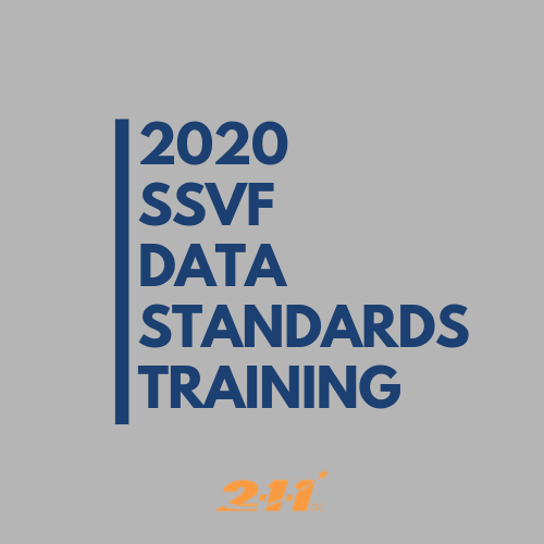 2020 SSVF Data Standards Training